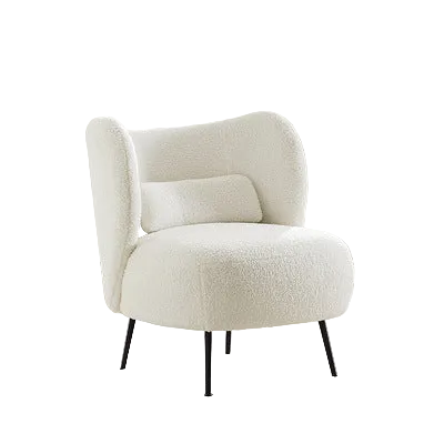 Nordic Living Room Light Luxury Fabric Lazy Sofa Beauty Salon Fashion Lambswool Couch